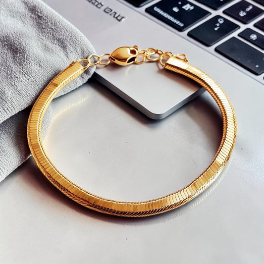 Zalic Gold Snake Chain Bracelet
